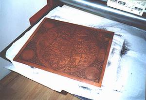 The hand engraved copper plate of the China Regnum 2002 edition