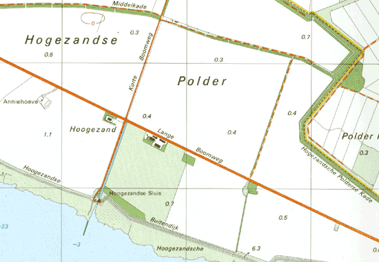 Hoogezand polder map