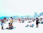 A Copacabana strand homokpartja