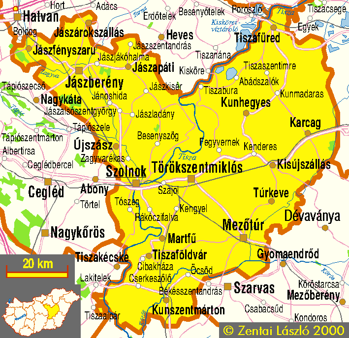 tiszaföldvár térkép Maps: Counties and regions of Hungary tiszaföldvár térkép