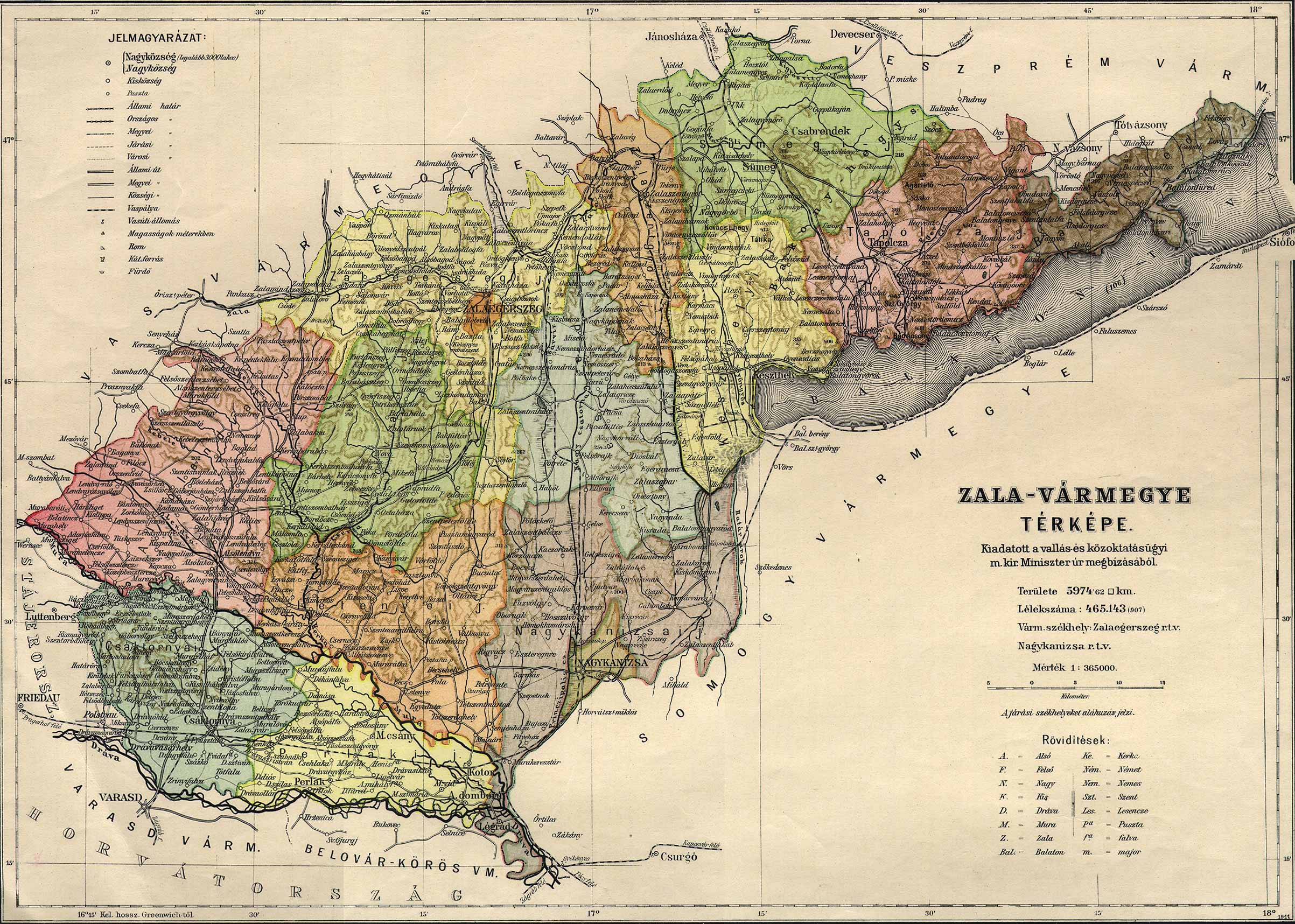 magyarország térkép zala megye Osztrák Magyar Monarchia varmegyei (1910) magyarország térkép zala megye