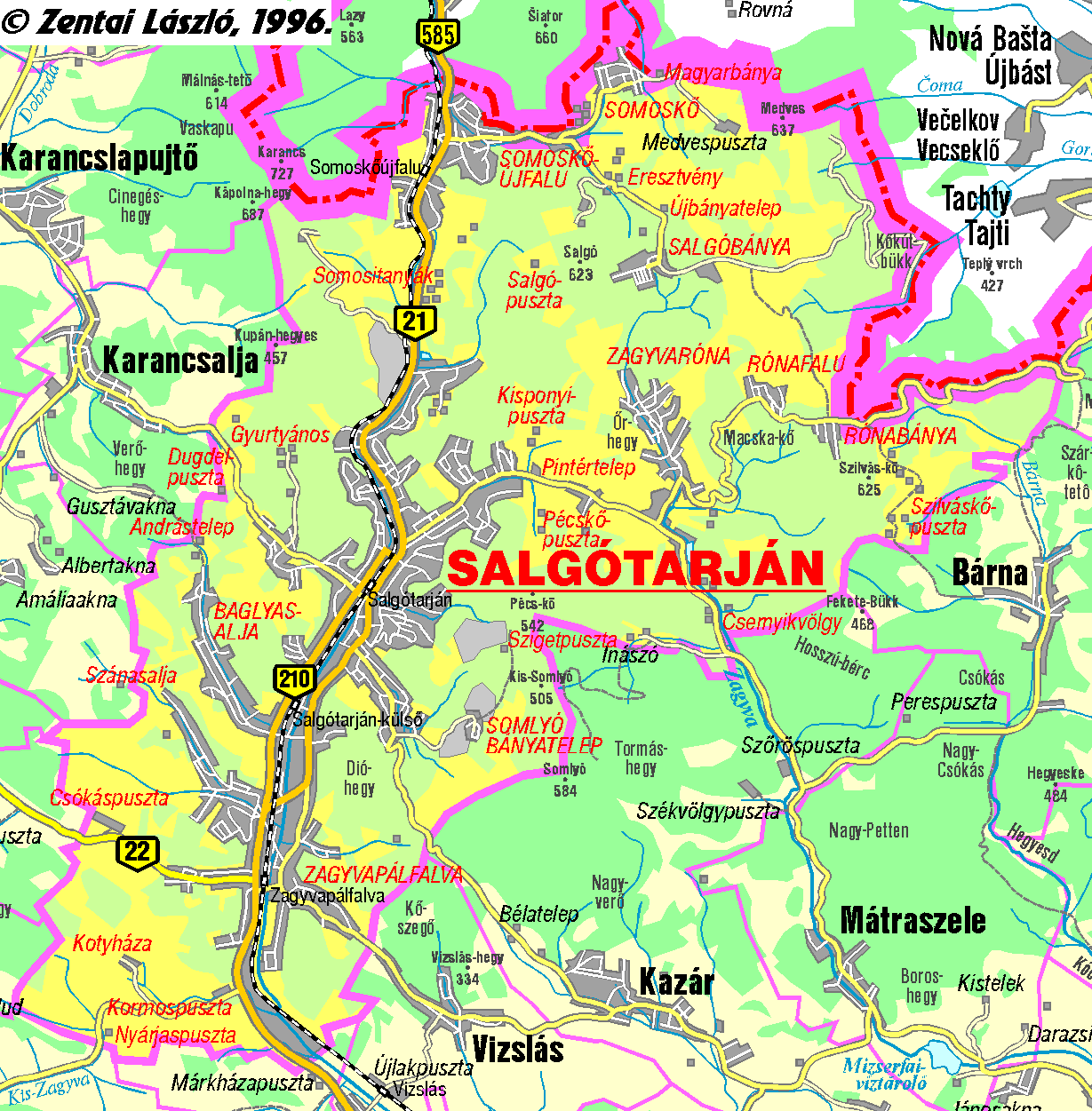 salgótarján térkép Terkepek: Salgotarjan salgótarján térkép
