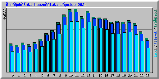 Óránkénti használat: Június 2024