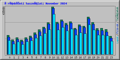 Óránkénti használat: November 2024