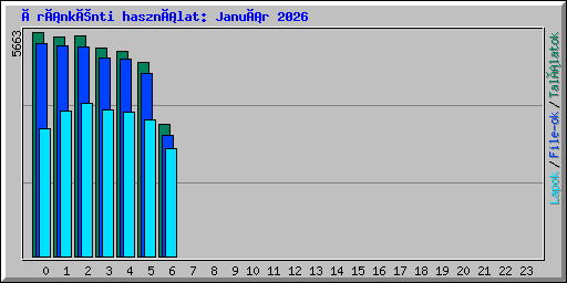 Óránkénti használat: Január 2026