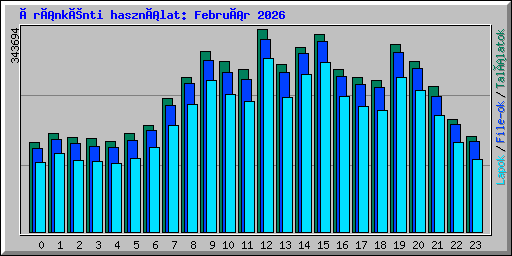 Óránkénti használat: Február 2026